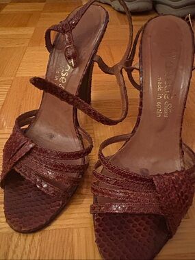 Made in Spain Brown Strappy Women's Heels